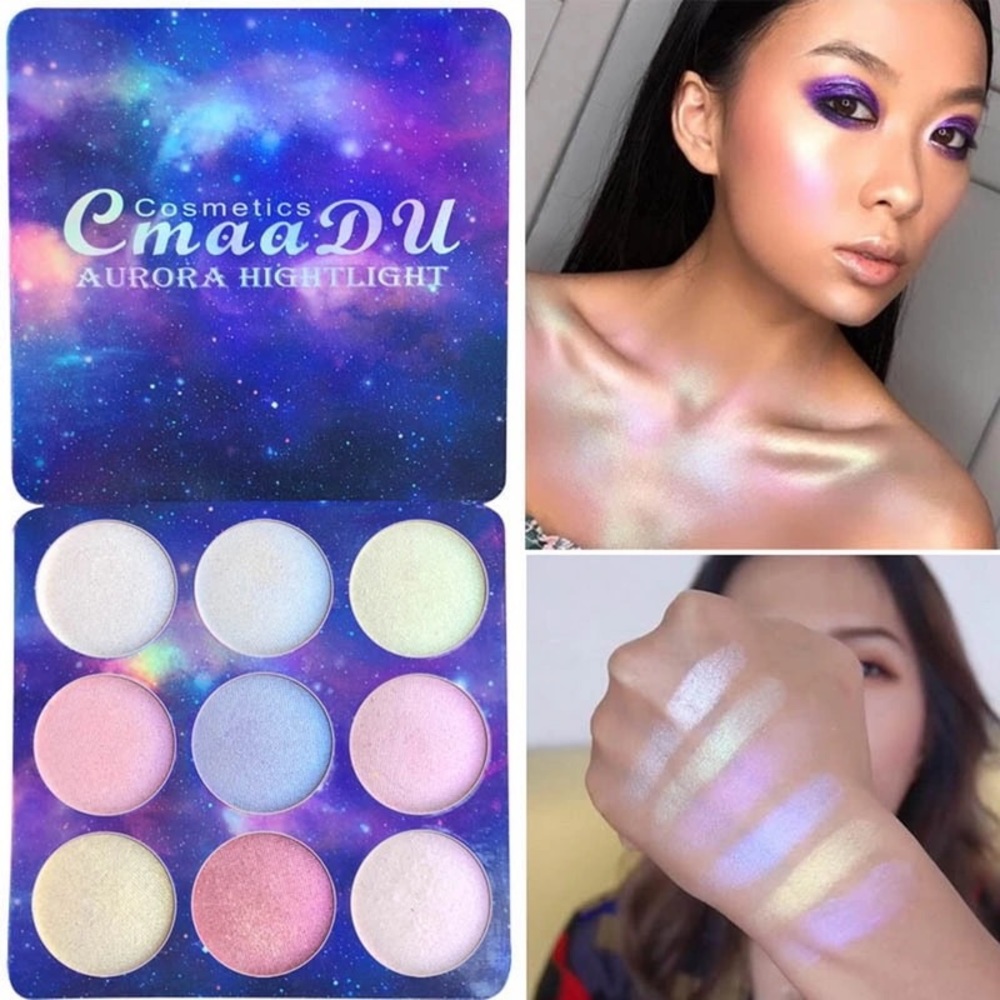 CmaaDu Chameleon Highlighter Palette Pro Makeup